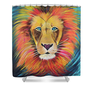 Fierce Lion - Shower Curtain