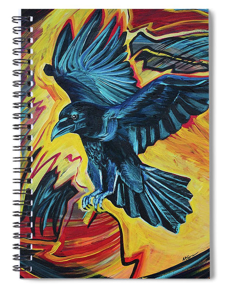 Fierce Raven - Spiral Notebook