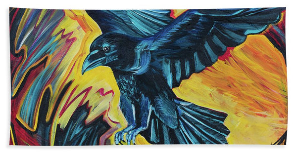 Fierce Raven - Beach Towel