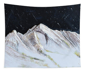 Gallatin Peak under the Stars - Tapestry
