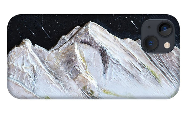 Gallatin Peak under the Stars - Phone Case