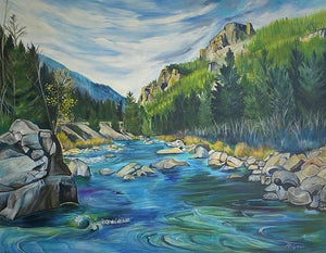 Gallatin River - Art Print