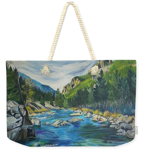 Gallatin River - Weekender Tote Bag