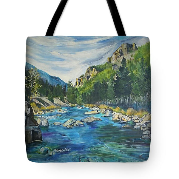 Gallatin River - Tote Bag