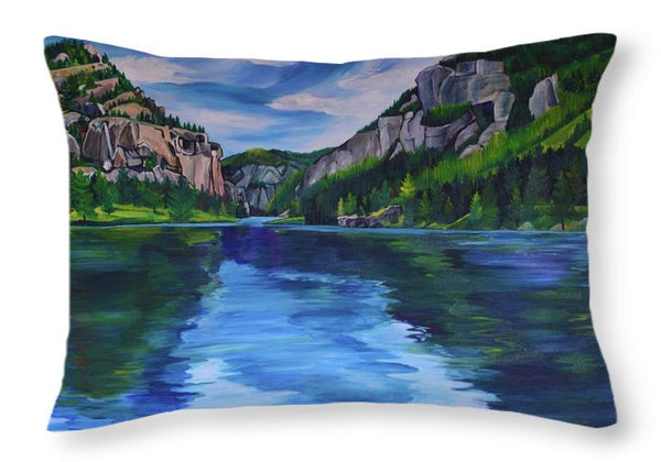Gates of the Mountains/Missouri River - Throw Pillow
