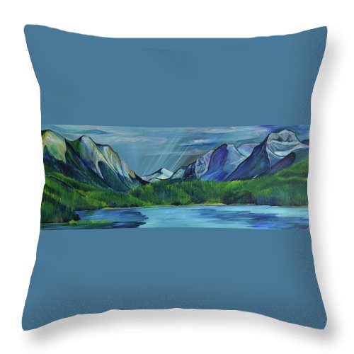Hyalite Reservoir - Throw Pillow