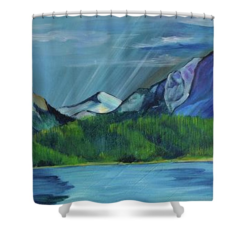 Hyalite Reservoir - Shower Curtain