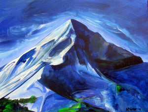 Lone Peak in Blue