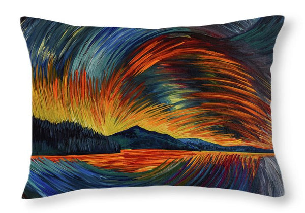 Lake Sun Dance - Throw Pillow