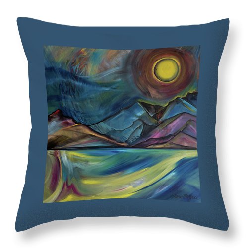 Layered Landscape Mountains 2 - Throw Pillow