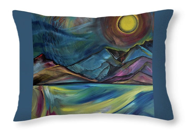 Layered Landscape Mountains 2 - Throw Pillow