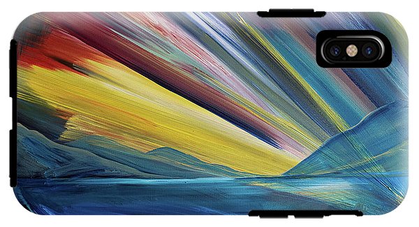 Layered Landscape Mountains 4 - Phone Case