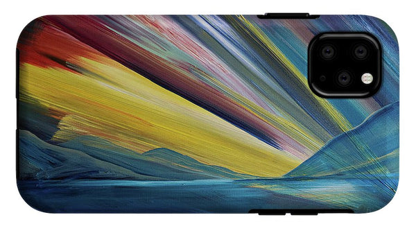 Layered Landscape Mountains 4 - Phone Case