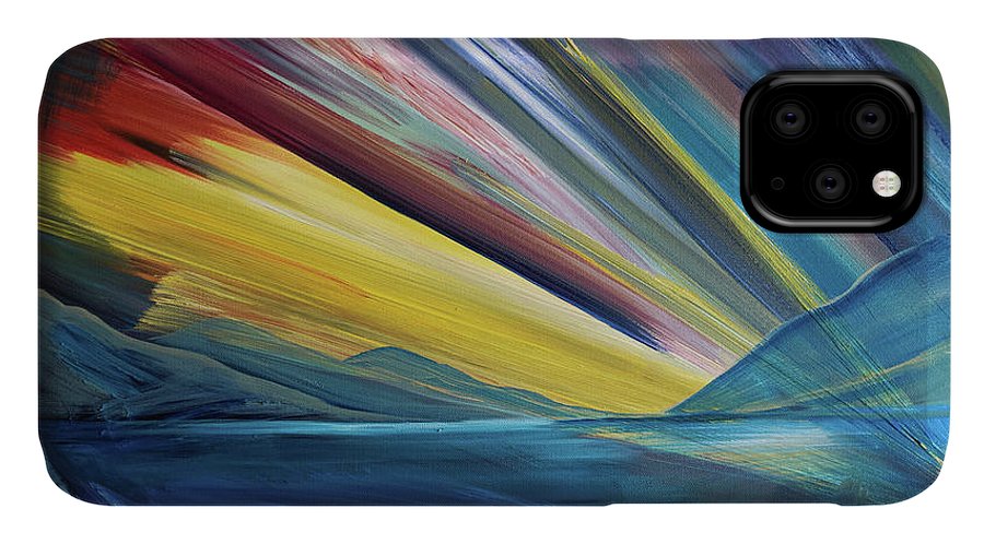 Layered Landscape Mountains 4 - Phone Case