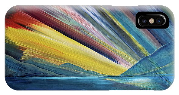 Layered Landscape Mountains 4 - Phone Case