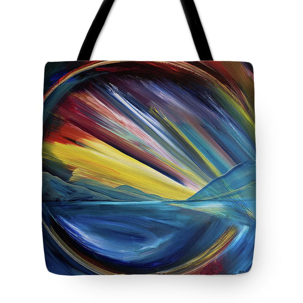 Layered Landscape Mountains 4 - Tote Bag