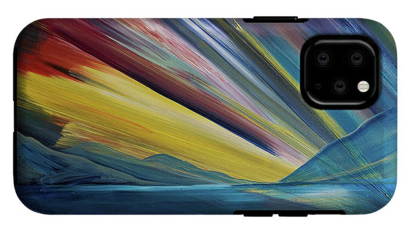 Layered Landscape Mountains 4 - Phone Case