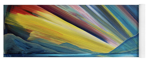 Layered Landscape Mountains 4 - Yoga Mat