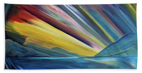 Layered Landscape Mountains 4 - Beach Towel
