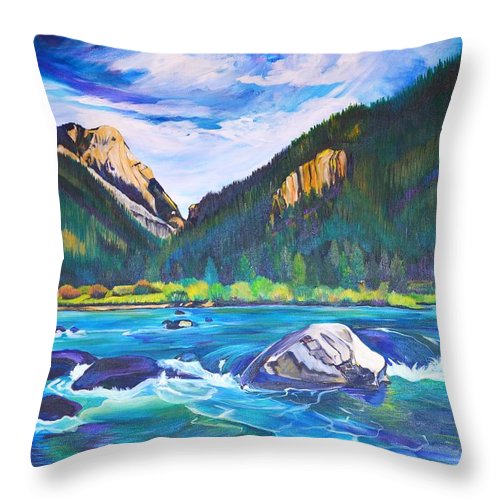 Madison River - Throw Pillow