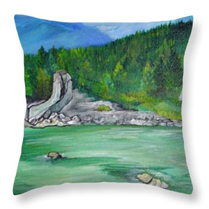 Madison River Float - Throw Pillow