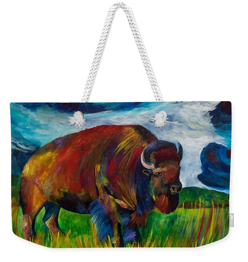 Montana Bison - Weekender Tote Bag