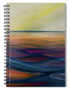 Montana Lake Sunset - Spiral Notebook