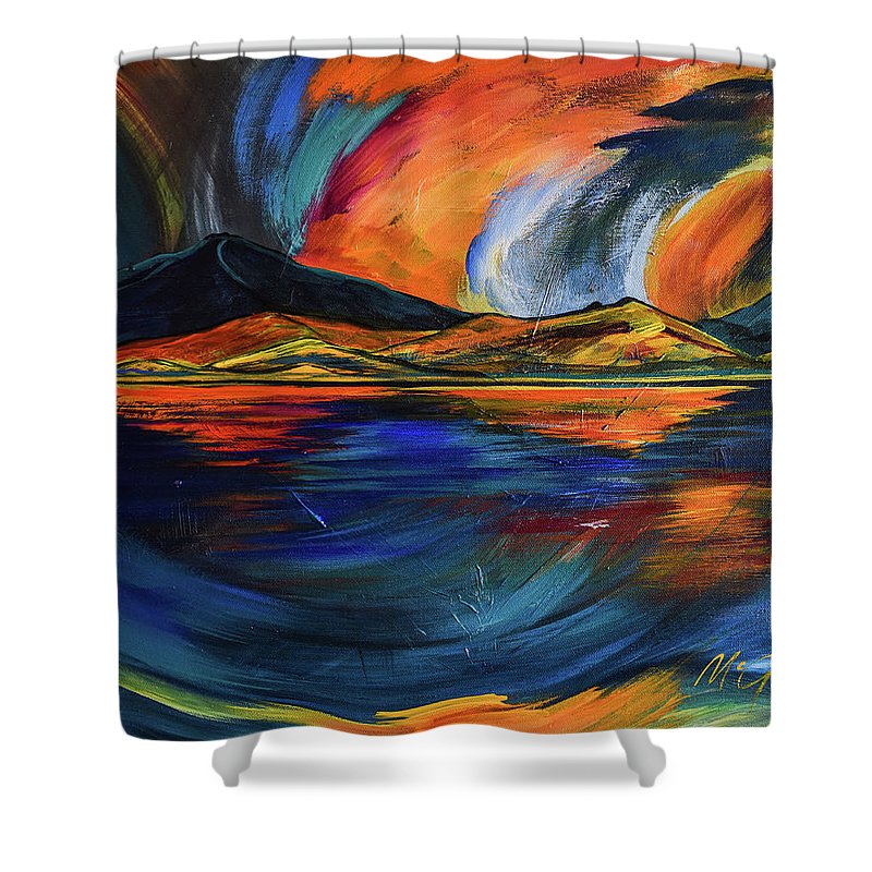 Mountain Reflections   - Shower Curtain