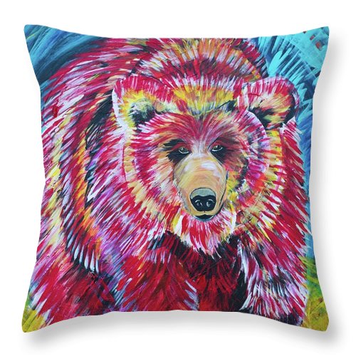 Odin-Grizzly - Throw Pillow