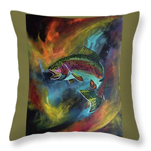 Rage Fish - Throw Pillow