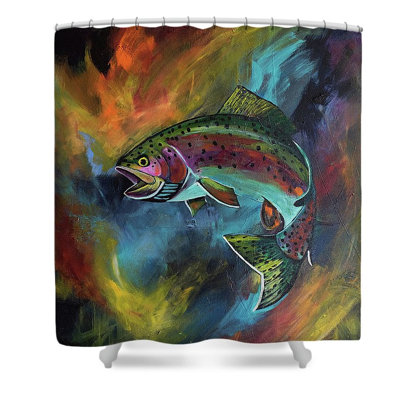 Rage Fish - Shower Curtain
