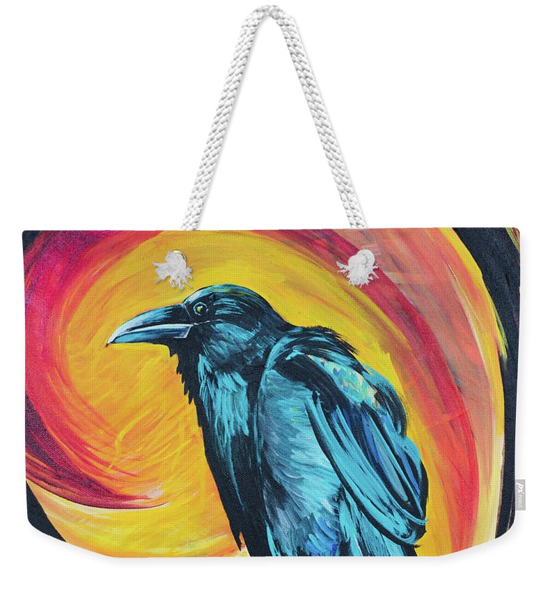Raven in Wait - Weekender Tote Bag