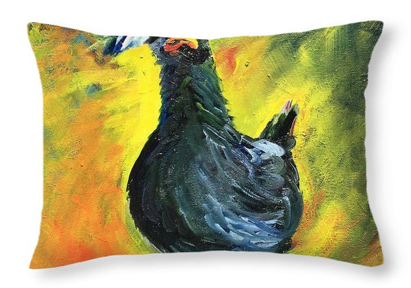Rockstar Chicken - Throw Pillow