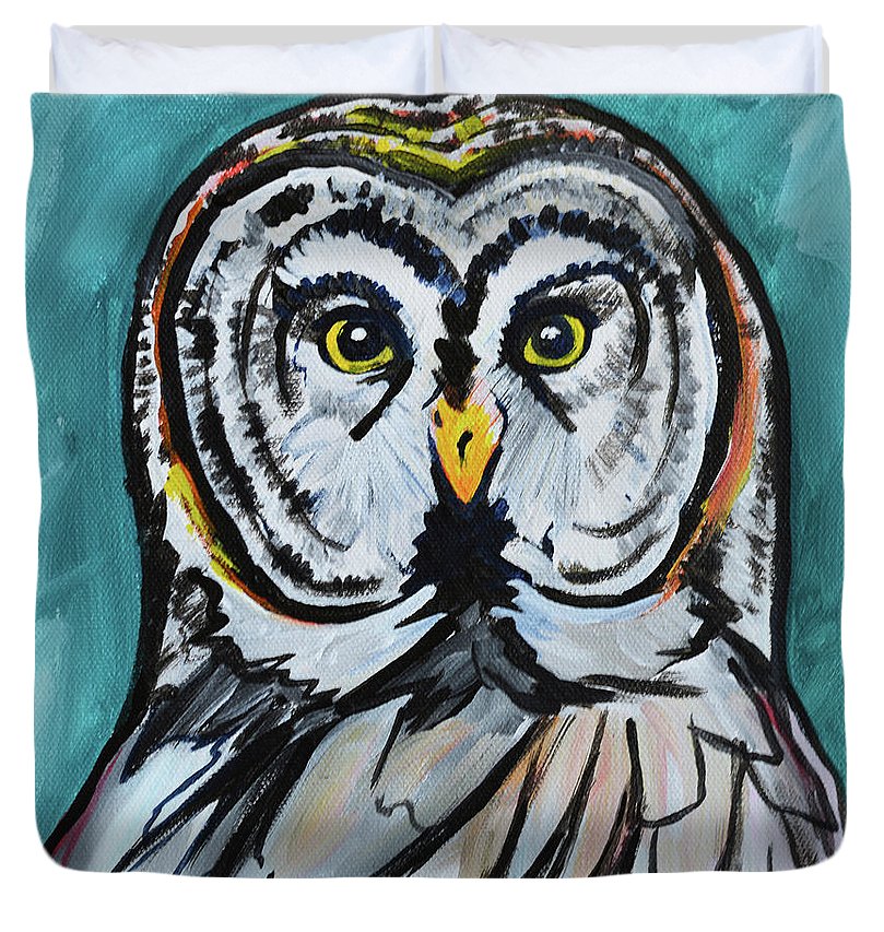 Rosebud Owl - Duvet Cover