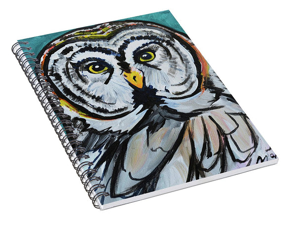 Rosebud Owl - Spiral Notebook