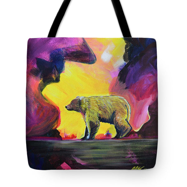 Rosebud Poppa Bear - Tote Bag