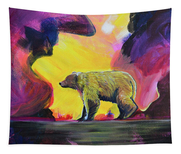 Rosebud Poppa Bear - Tapestry