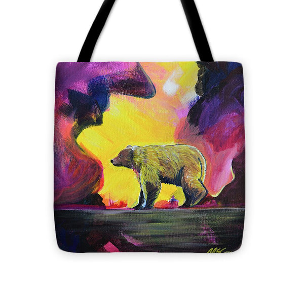 Rosebud Poppa Bear - Tote Bag