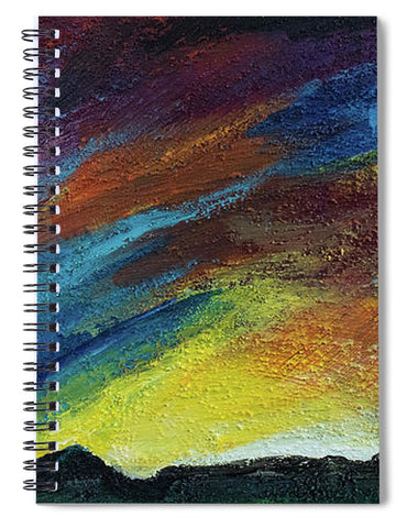 Ross Peak at Sunset - Spiral Notebook