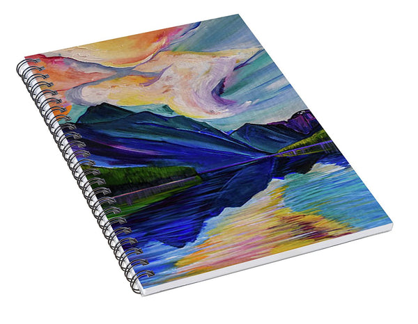 Saint Mary's Lake - Spiral Notebook
