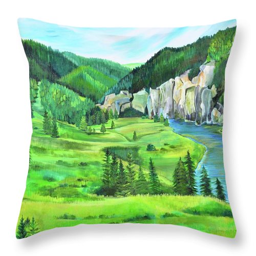 Smith River - Throw Pillow