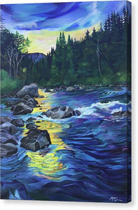 Sunset on the West Boulder River - Canvas Print