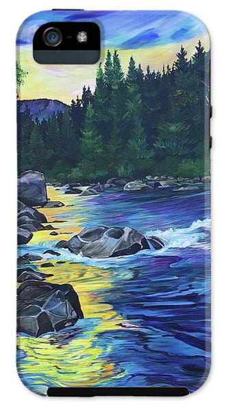 Sunset on the West Boulder River - Phone Case