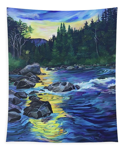 Sunset on the West Boulder River - Tapestry