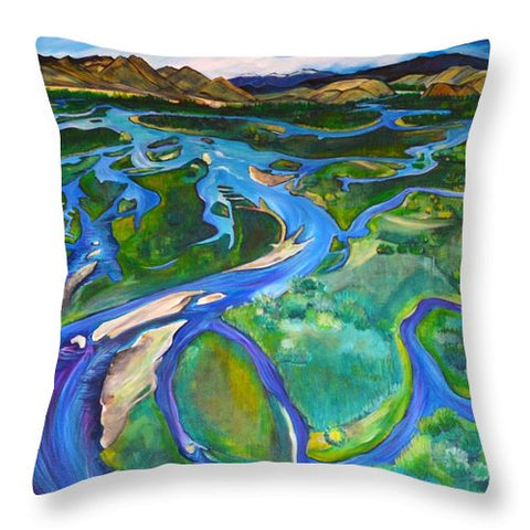 The Confluence, Headwaters State Park - Throw Pillow