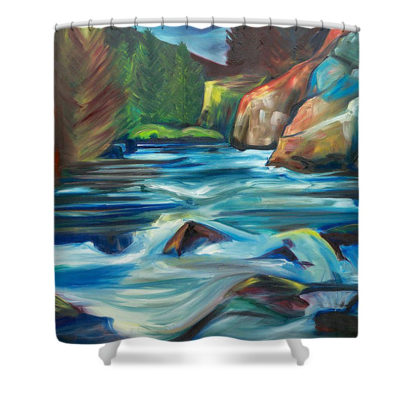 The Mighty Gallatin - Shower Curtain