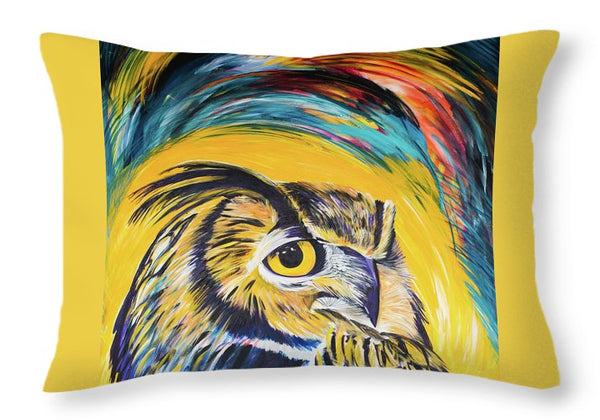 Watchful Owl - Throw Pillow