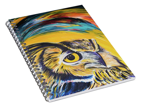 Watchful Owl - Spiral Notebook