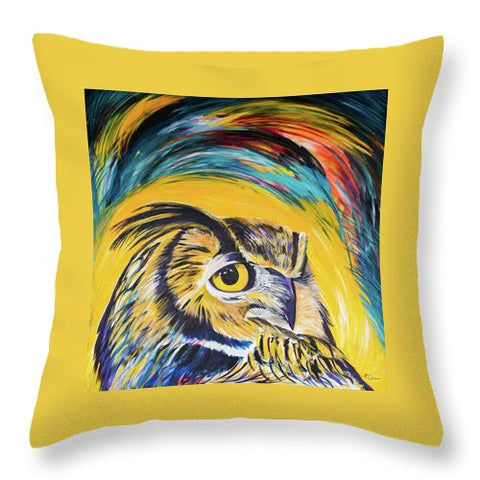 Watchful Owl - Throw Pillow