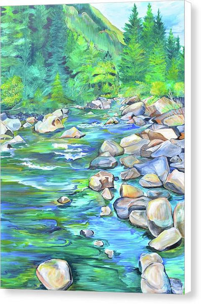 West Boulder River - Canvas Print